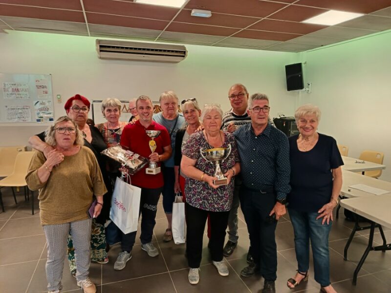 Rencontre départementale de belote, 19 octobre 2025 à Saint-Siffret